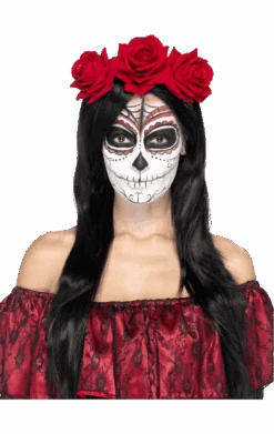 Smiffys Day Of The Dead Flower Headband