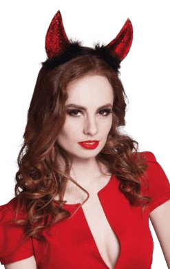 Boland Glitter Devil Horns Headband