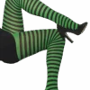 Smiffys Adult Green And Black Striped Tights -Cosplay Accessories Store 00001811p