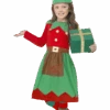 Smiffys Kids Elf Girl Christmas Costume -Cosplay Accessories Store 00003526p