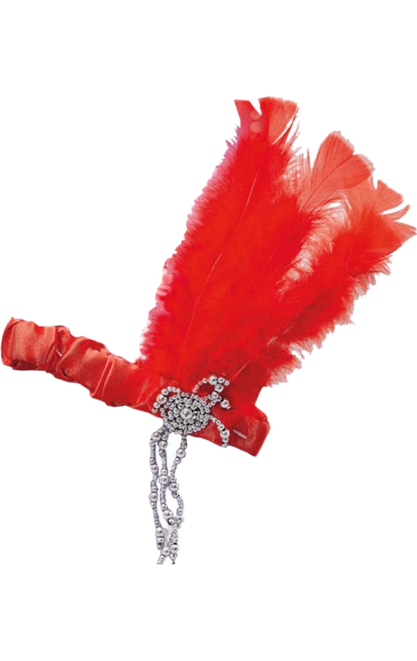 Palmer 1920s Red Flapper Headband 3 Palmer 1920s Red Flapper Headband