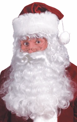 Palmer Curly Santa Beard And Wig Set