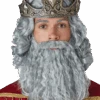 Mens Grey Biblical King Wig And Beard -Cosplay Accessories Store 00005248p