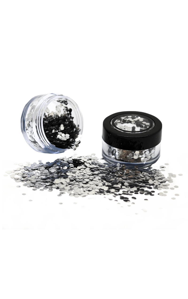 Chunky Silver Bio Glitter 3 Chunky Silver Bio Glitter