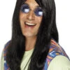 Smiffys Black 60s Hippie Wig -Cosplay Accessories Store 00010391p