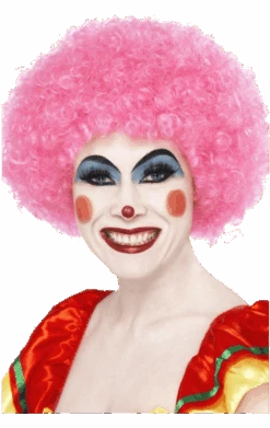 Economy Clown Wig In PINK