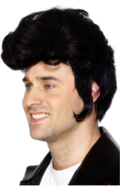 Smiffys Black Teddy Boy Wig