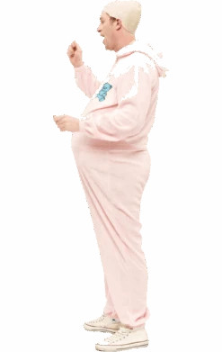 Adult Pink Babygrow Costume -Cosplay Accessories Store 00011997a02