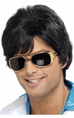 Smiffys Adult 70s Black Wig