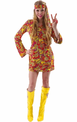 Female 1960s Hippie Costume