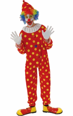 Mens Bobbles The Clown Costume