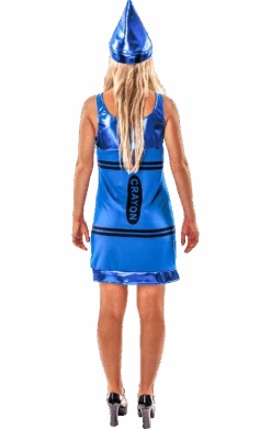 Womens Blue Crayon Costume -Cosplay Accessories Store 00016925a02