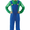 Mens Luigi Super Mario Costume -Cosplay Accessories Store 00016936p