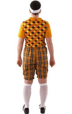 Mens Orange Pub Golf Costume -Cosplay Accessories Store 00017073a02