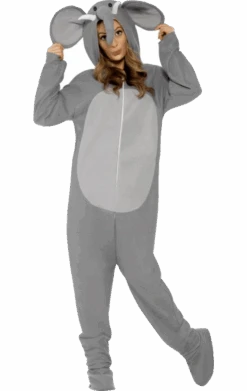 Smiffys Adult Elephant Animal Onesie Costume