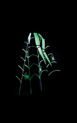 GENERIC Kids Glow-in-the-dark Spider Poncho Costume -Cosplay Accessories Store 00030479a03