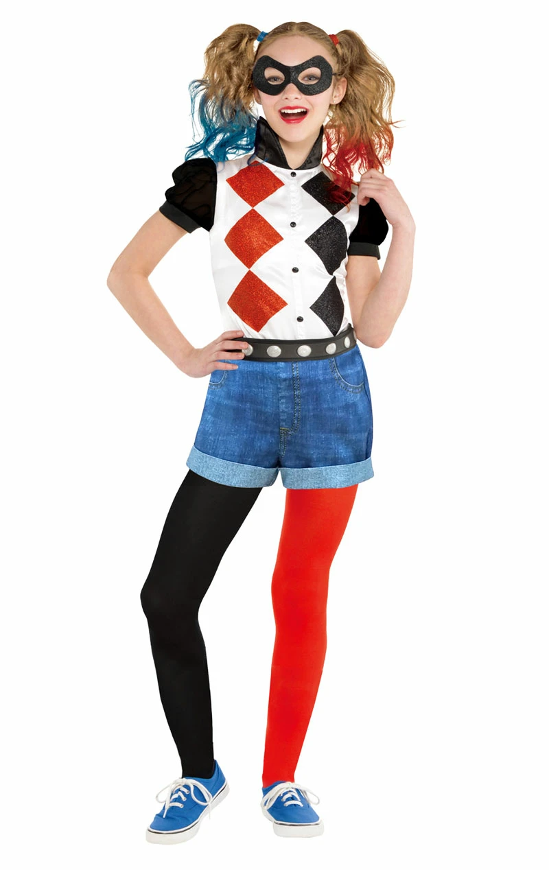 GENERIC Childrens Classic Harley Quinn Costume 3 GENERIC Childrens Classic Harley Quinn Costume