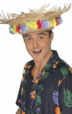 Smiffys Straw Hawaiian Hat