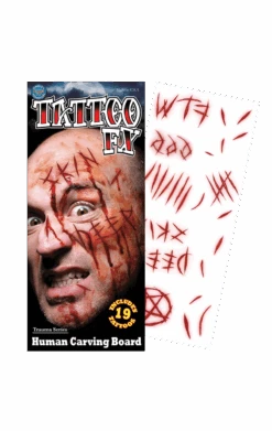 Carving Board Temporary Tattoos Accessory