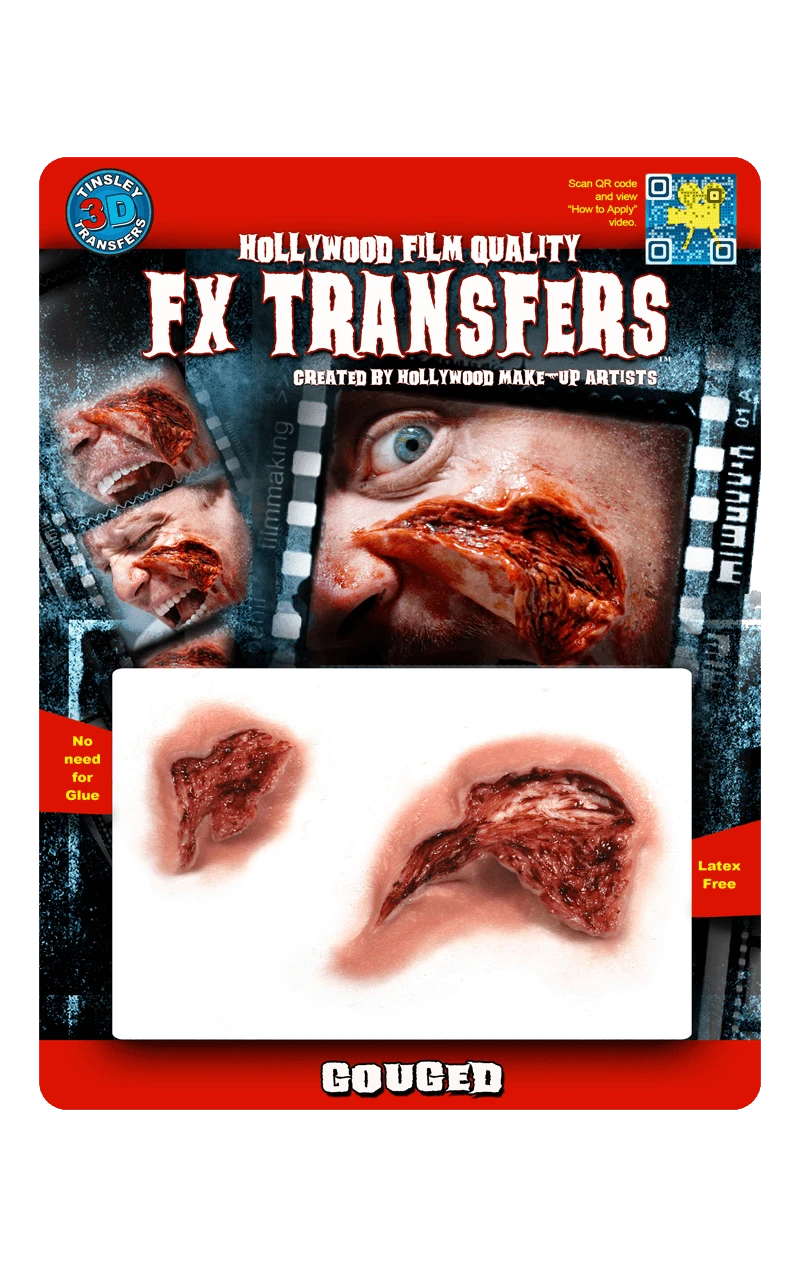 Gouged 3D FX Transfer Tattoo 3 Gouged 3D FX Transfer Tattoo