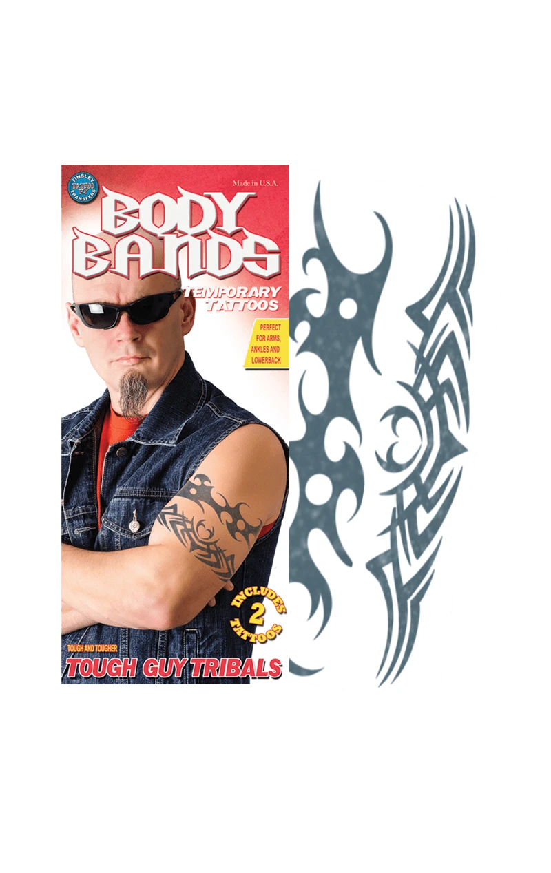 Tough Man Body Band Tattoo 3 Tough Man Body Band Tattoo