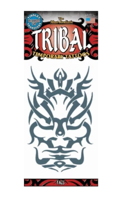 Small Tribal Face Tattoo Transfer
