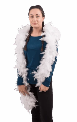 White Feather Boa Accessory