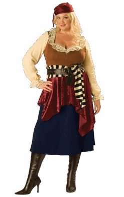 Womens Plus Size Pirate Beauty Costume