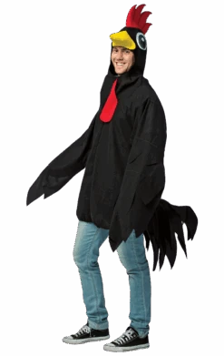 Adult Big Black Rooster Costume