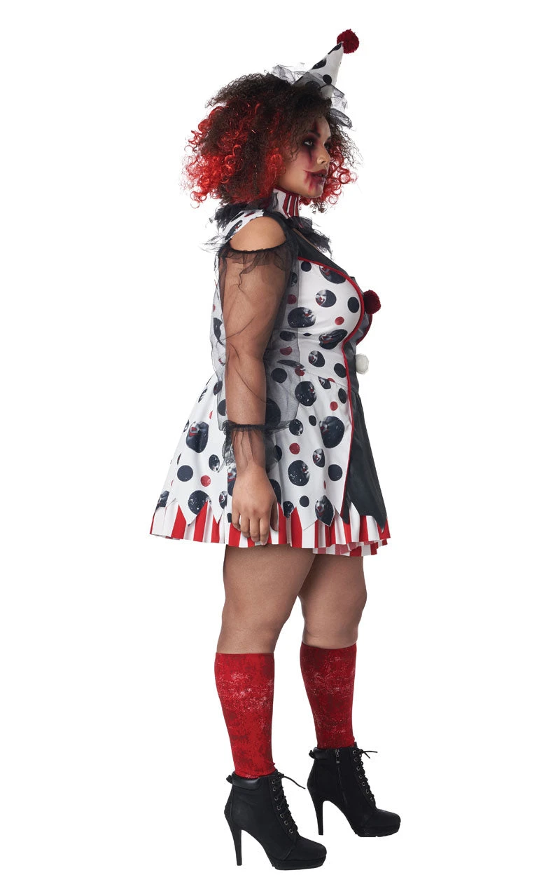 GENERIC Womens Plus Size Twisted Clown Costume 4 GENERIC Womens Plus Size Twisted Clown Costume - Image 3