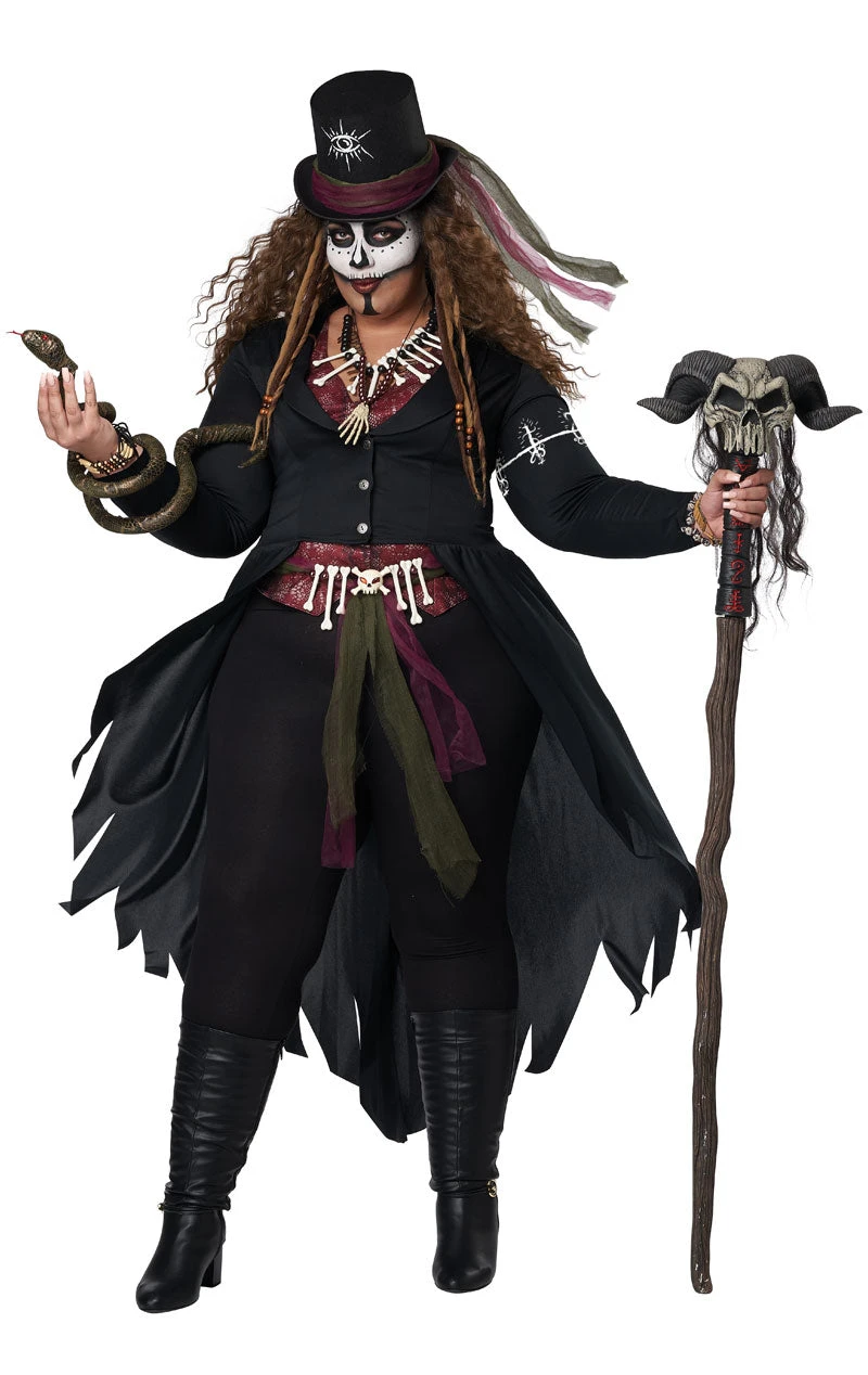 GENERIC Womens Plus Size Voodoo Magic Costume 3 GENERIC Womens Plus Size Voodoo Magic Costume