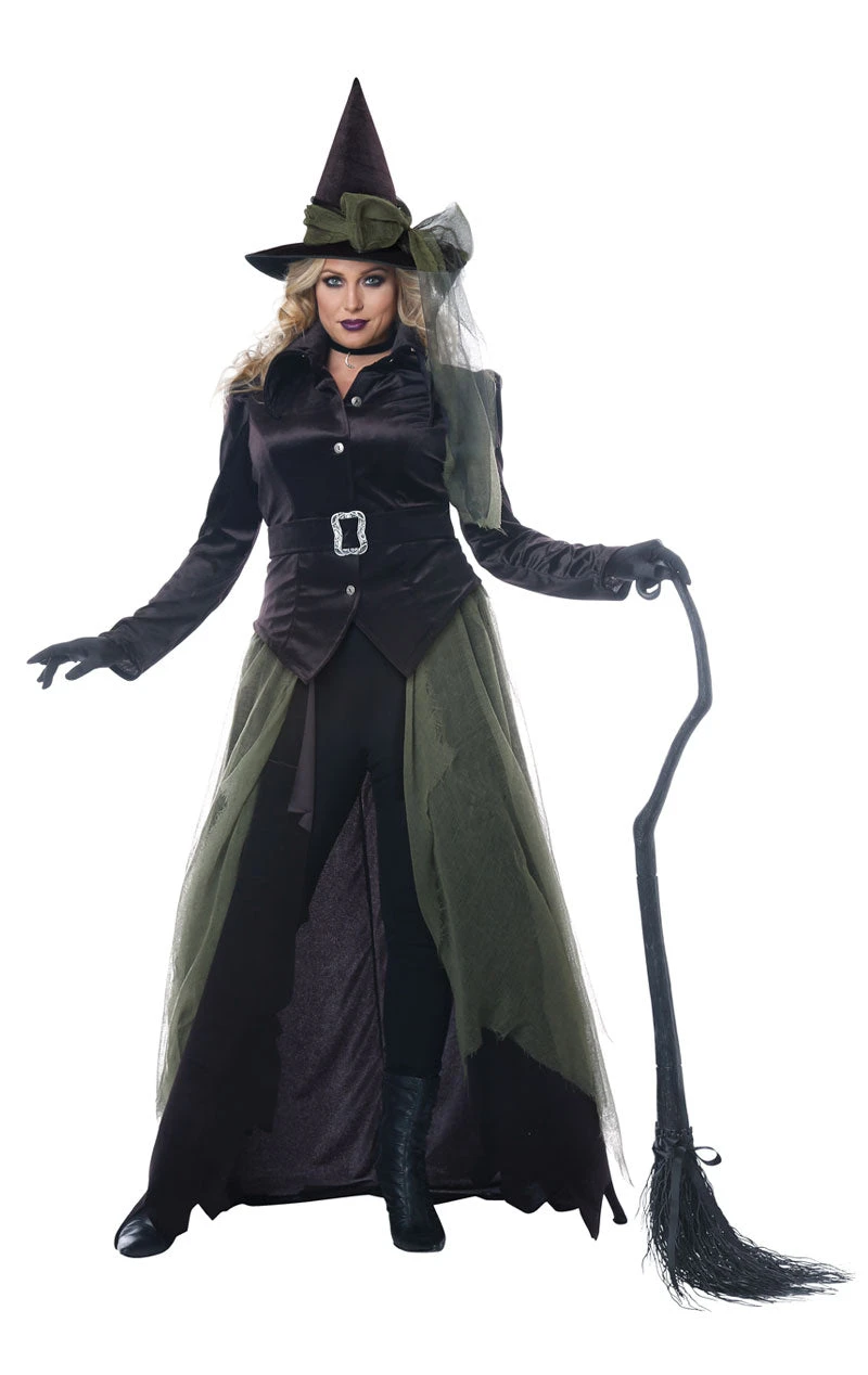 GENERIC Womens Plus Size Gothic Witch Costume 3 GENERIC Womens Plus Size Gothic Witch Costume