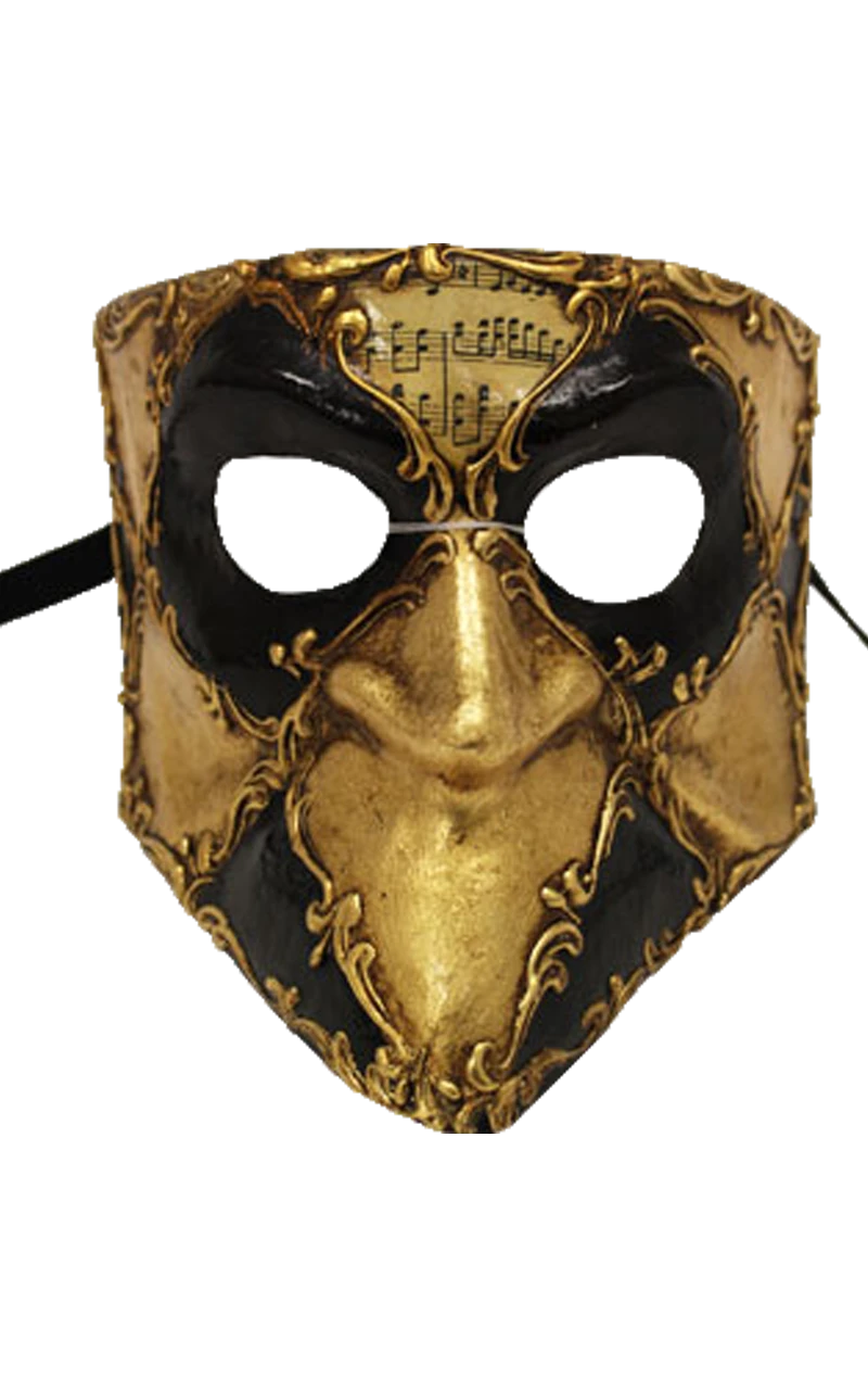 GENERIC Gold Bauta Masquerade Facepiece 3 GENERIC Gold Bauta Masquerade Facepiece