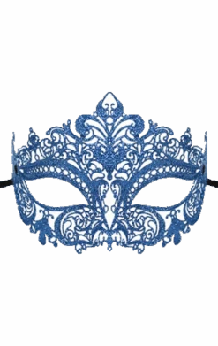 GENERIC Blue Glitter Masquerade Mask