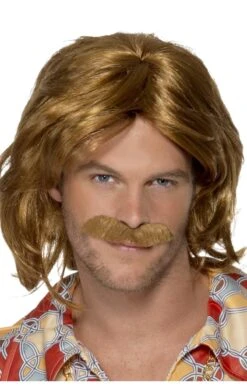 Smiffys 70s Super Trouper Wig And Moustache