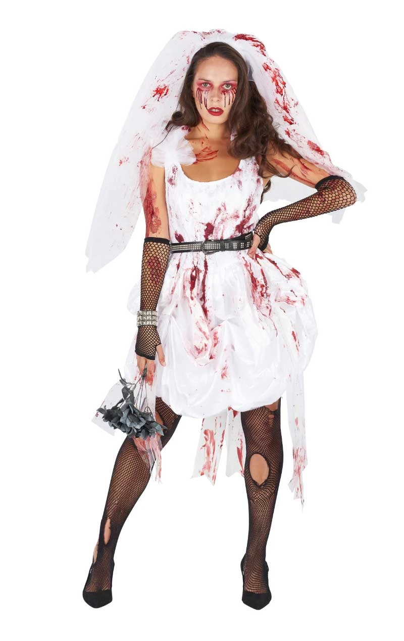 GENERIC Womens Bloody Bride Halloween Costume 3 GENERIC Womens Bloody Bride Halloween Costume