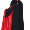 Adult Black/Red Deluxe Velvet Cape -Cosplay Accessories Store blackred deluxe velvet cape 819920