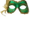 GENERIC Green And Gold Masquerade Mask 2 GENERIC Green And Gold Masquerade Mask -Cosplay Accessories Store green and gold masquerade mask 842290