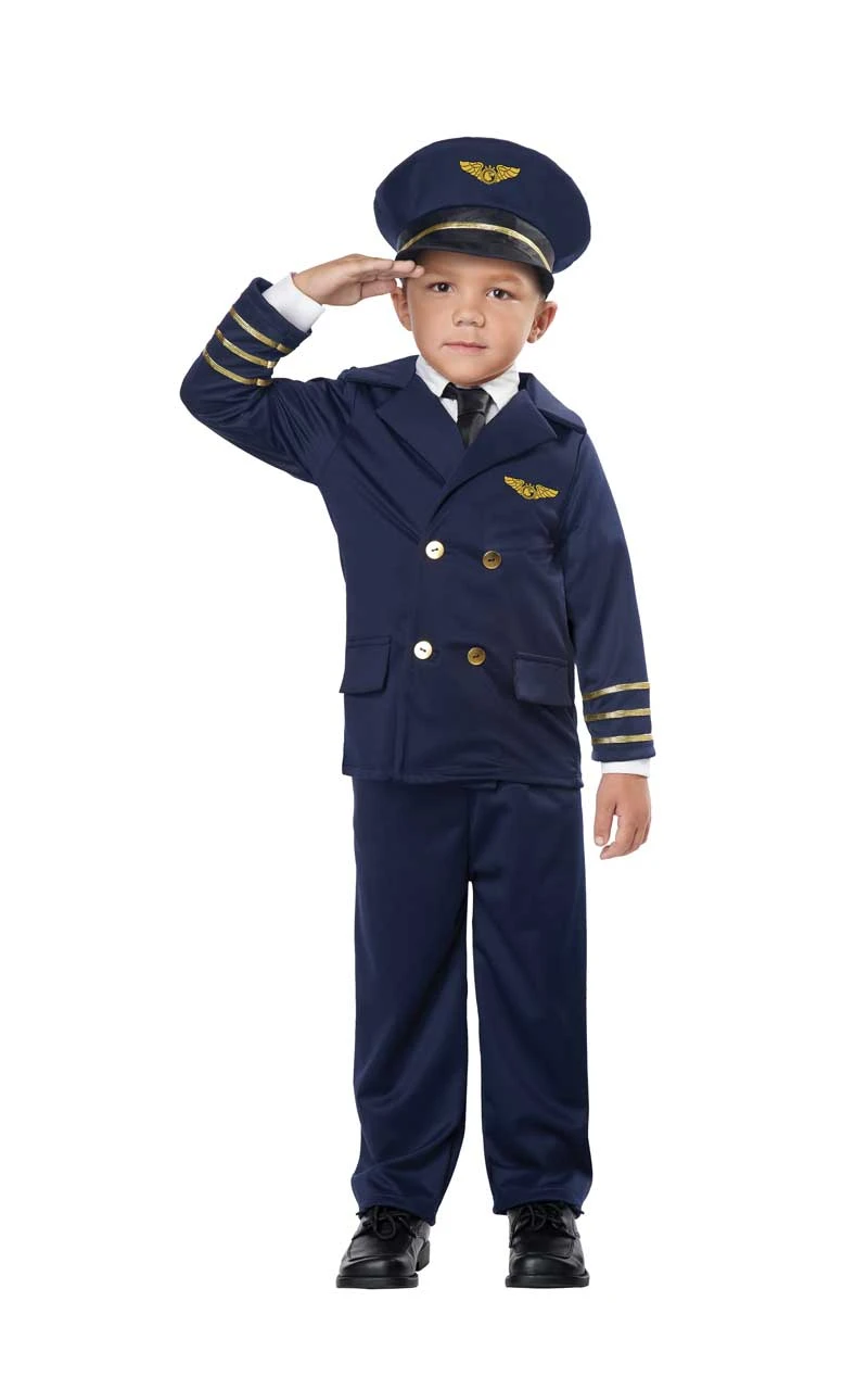 GENERIC Toddler Unisex Pint-Sized Pilot Costume 4 GENERIC Toddler Unisex Pint-Sized Pilot Costume - Image 2